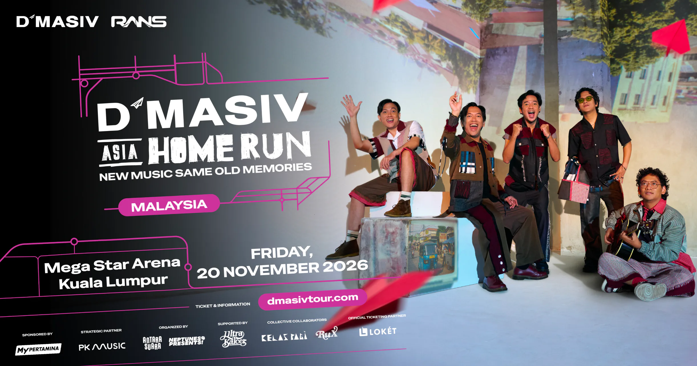 D’MASIV live in Kuala Lumpur — Megastar Arena, 20 November 2026